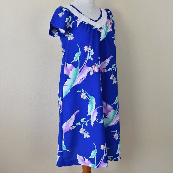 Vintage Hilo Hatties Hawaiian Mumu Dress - M - Picture 9 of 10